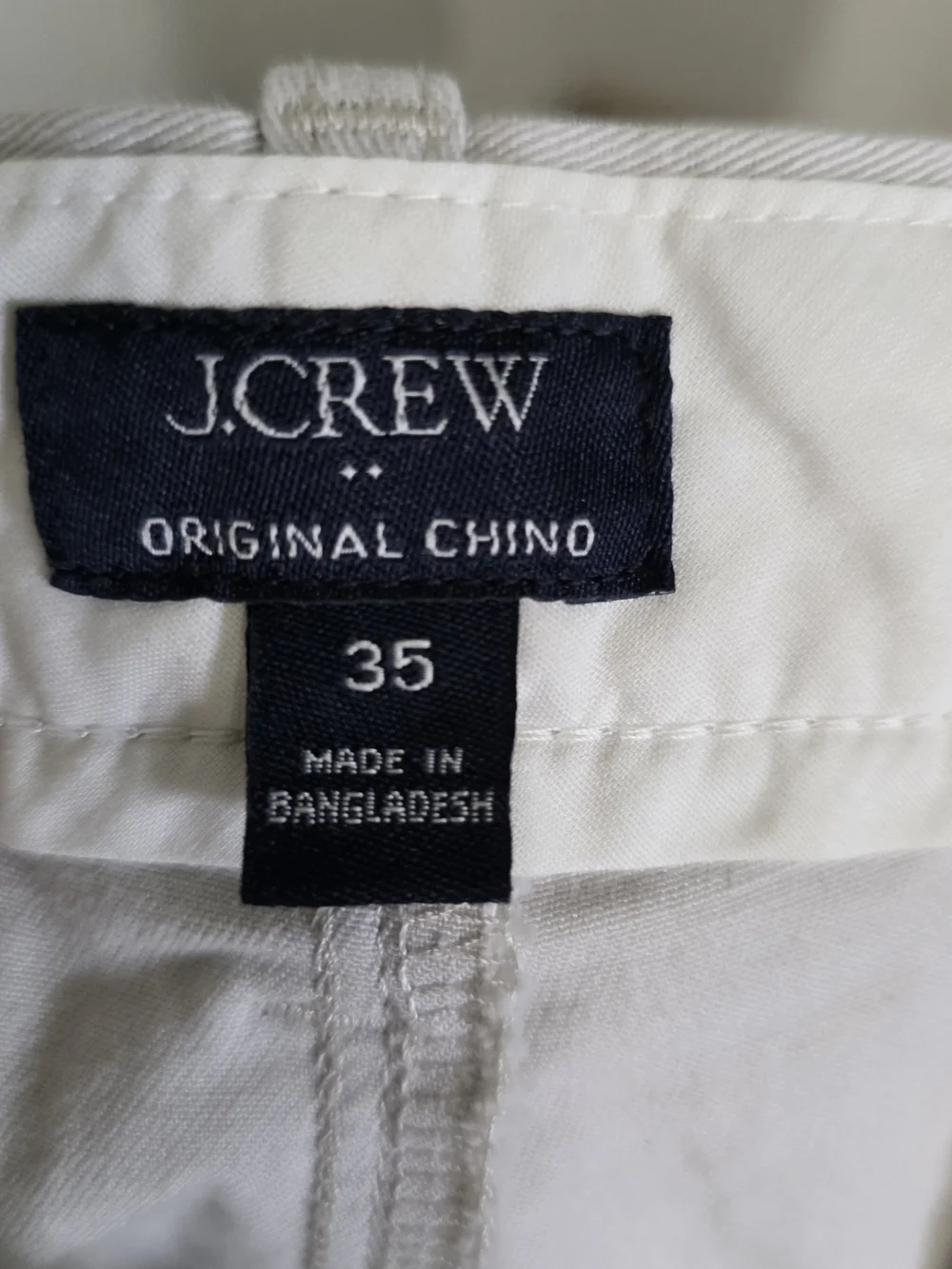 J.Crew Original Chino Men’s Shorts 35 Khaki 7” Inseam Stretch